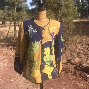 women’s Indigo Moon Desert Themed Jacket M